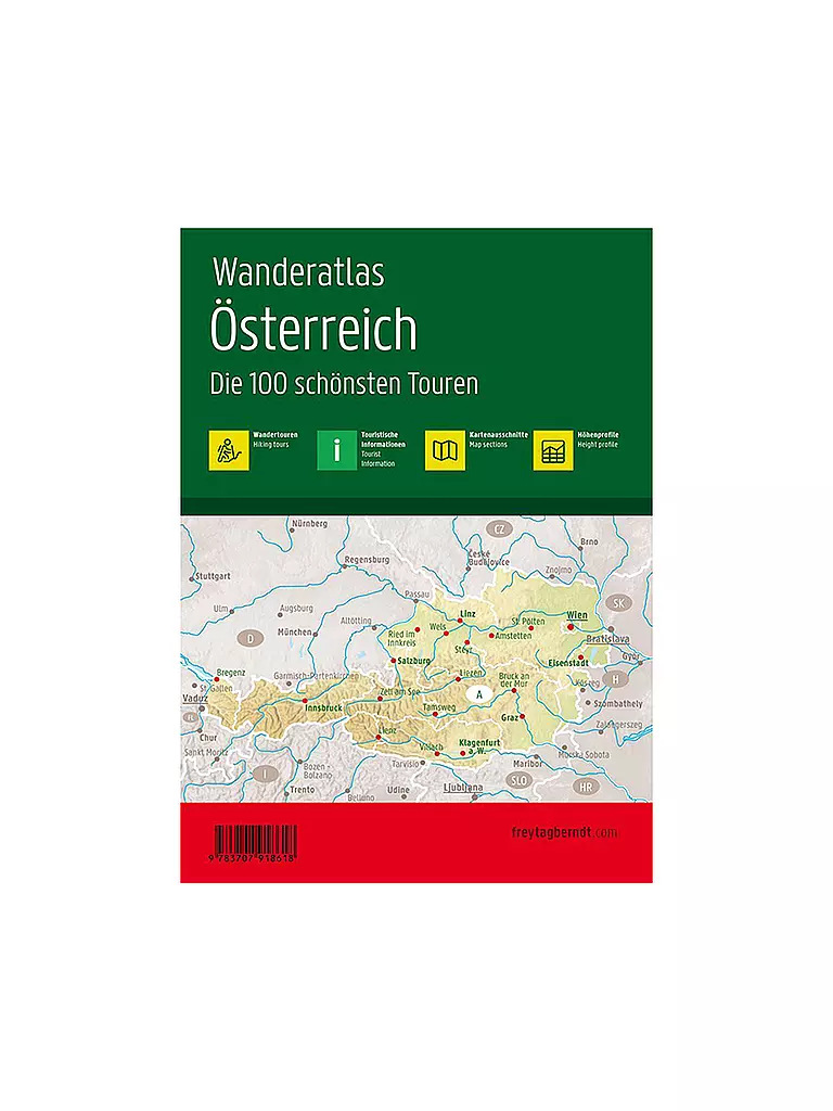 FREYTAG & BERNDT | Wanderatlas Österreich - Jubiläumsausgabe | keine Farbe