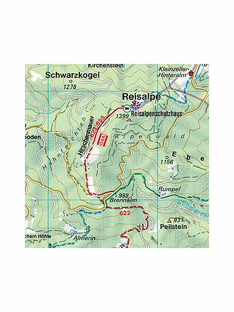 FREYTAG & BERNDT | Wanderkarte WK 012 Hohe Wand - Schneebergland - Gutensteiner Alpen - Piestingtal - Lilienfeld - Triestingtal - Berndorf, 1:50.000 | keine Farbe