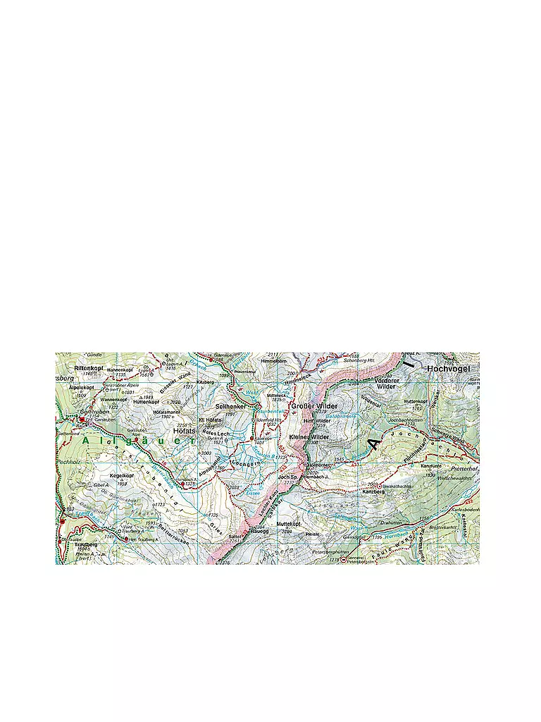 FREYTAG & BERNDT | Wanderkarte WK 351 Lechtaler Alpen - Allgäuer Alpen, 1:50.000 | keine Farbe