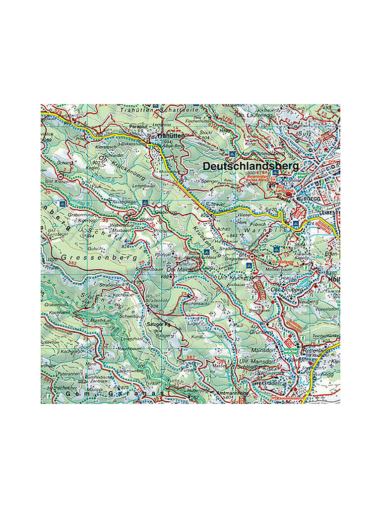 FREYTAG & BERNDT | Wanderkarte WK 411 Steirisches Weinland - Südwest-Steiermark, 1:50.000 | keine Farbe