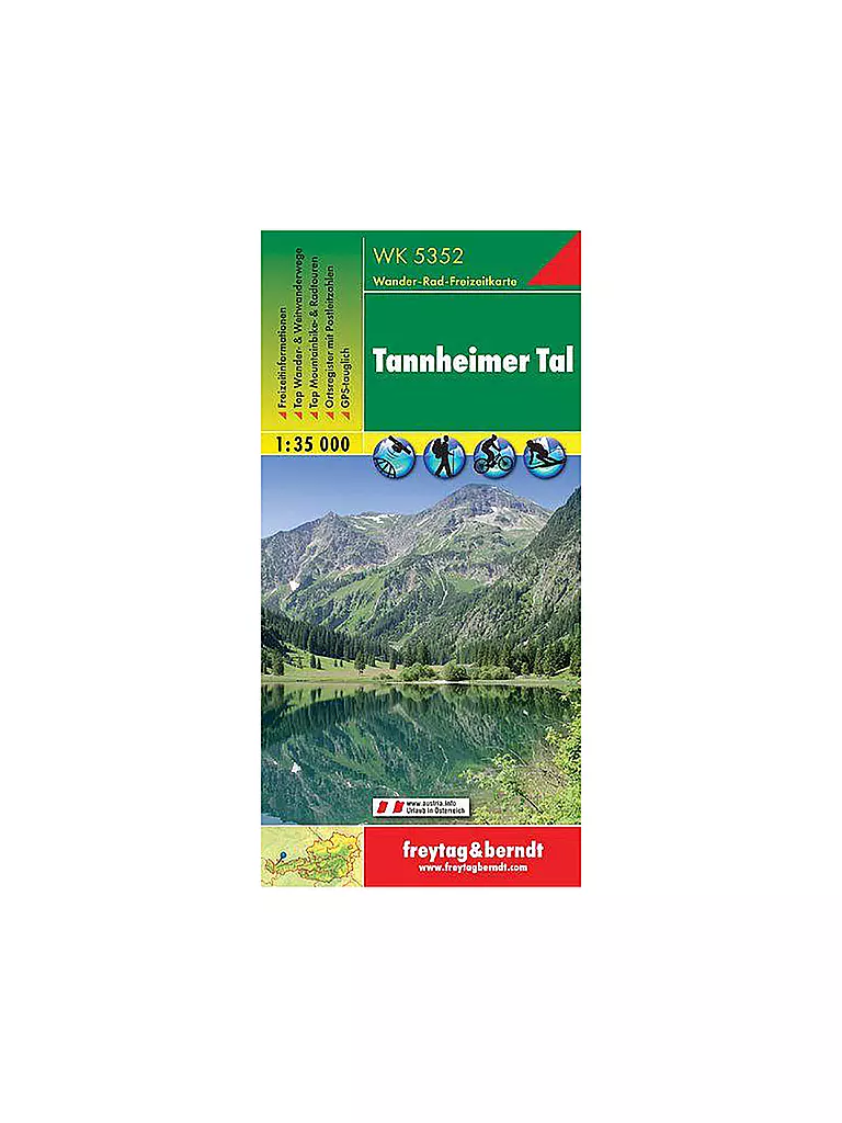 FREYTAG & BERNDT | Wanderkarte WK 5352 Tannheimer Tal, 1:35.000 | keine Farbe