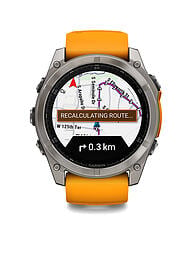 GARMIN GPS-Multisport-Smartwatch Fenix 8 Amoled Sapphire 47mm Orange