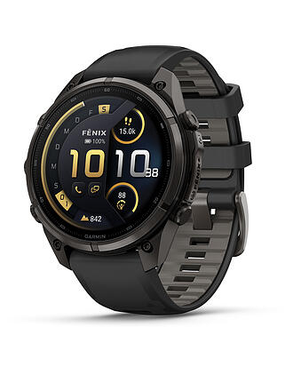 GARMIN | GPS-Multisport-Smartwatch Fenix 9 Pro InReach Schwarz/Kieselgrau 47mm