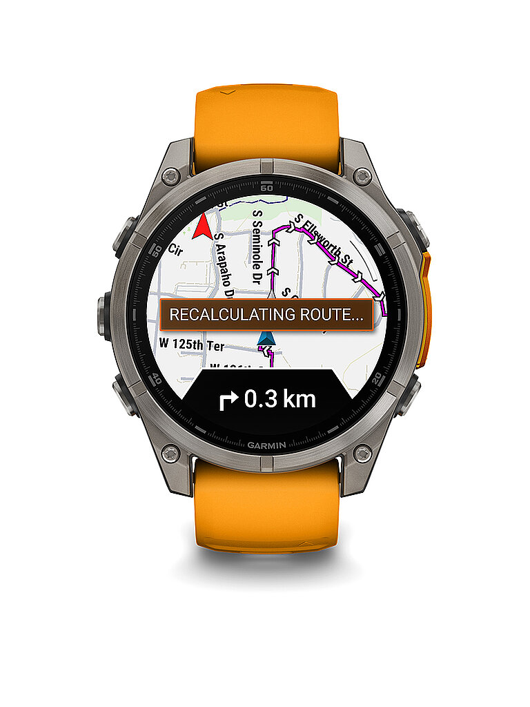 GARMIN GPS-Multisport-Smartwatch Fenix 8 Amoled Sapphire 47mm orange — Bild 2
