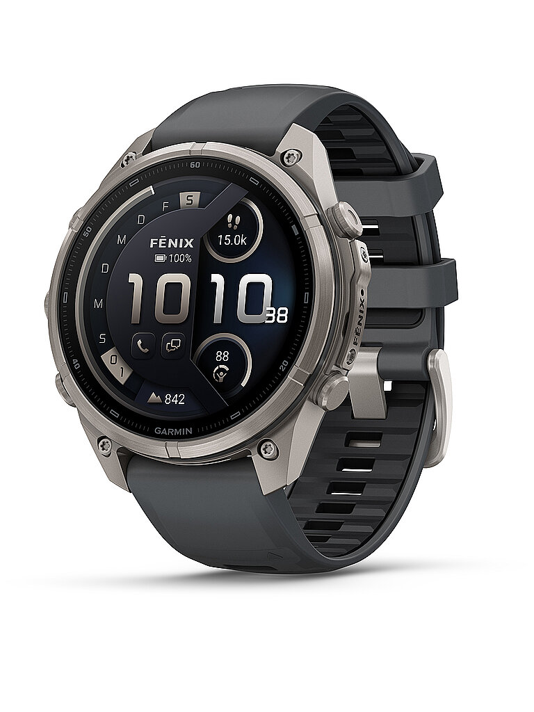 GARMIN GPS-Multisport-Smartwatch Fenix 9 Pro InReach Graphit/Schwarz 47mm grau