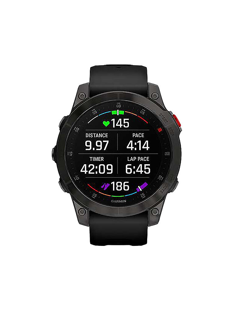 GARMIN | GPS-Multisport-Smartwatch Epix 2 Sapphire | schwarz
