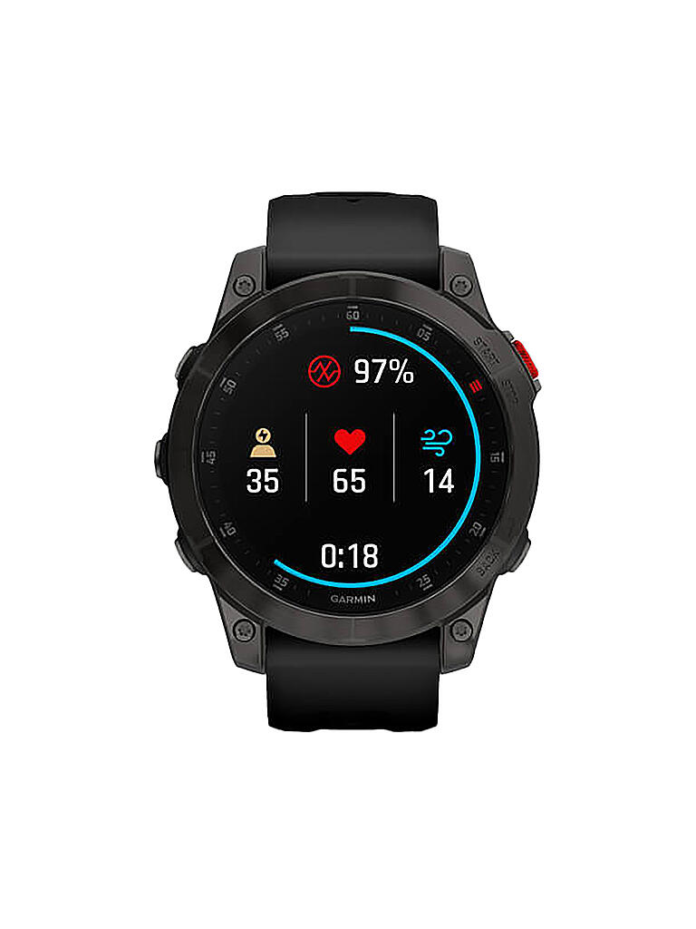 GARMIN | GPS-Multisport-Smartwatch Epix 2 Sapphire | schwarz