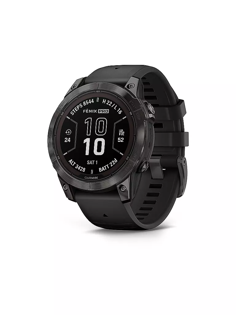 GARMIN | GPS-Multisport-Smartwatch Fenix 7 Pro Sapphire Solar | schwarz