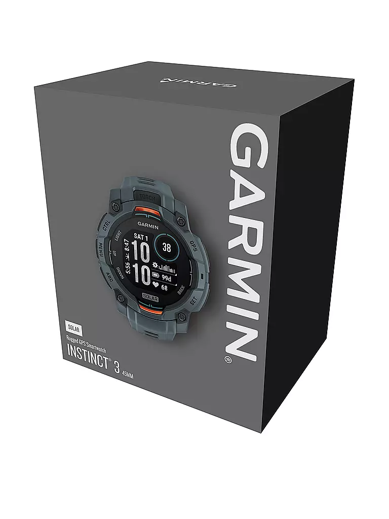 GARMIN | GPS-Multisport-Smartwatch Instinct® 3 45mm Solar | schwarz