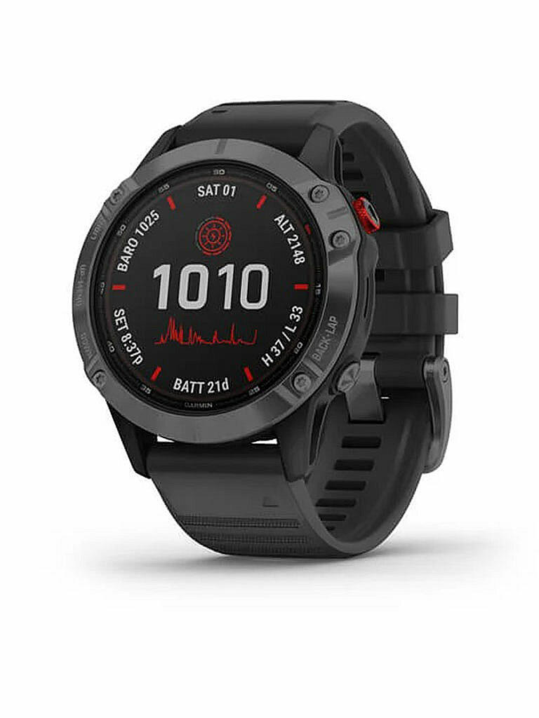 GARMIN | GPS-Sportuhr Fenix 6 – Pro Solar Edition | schwarz