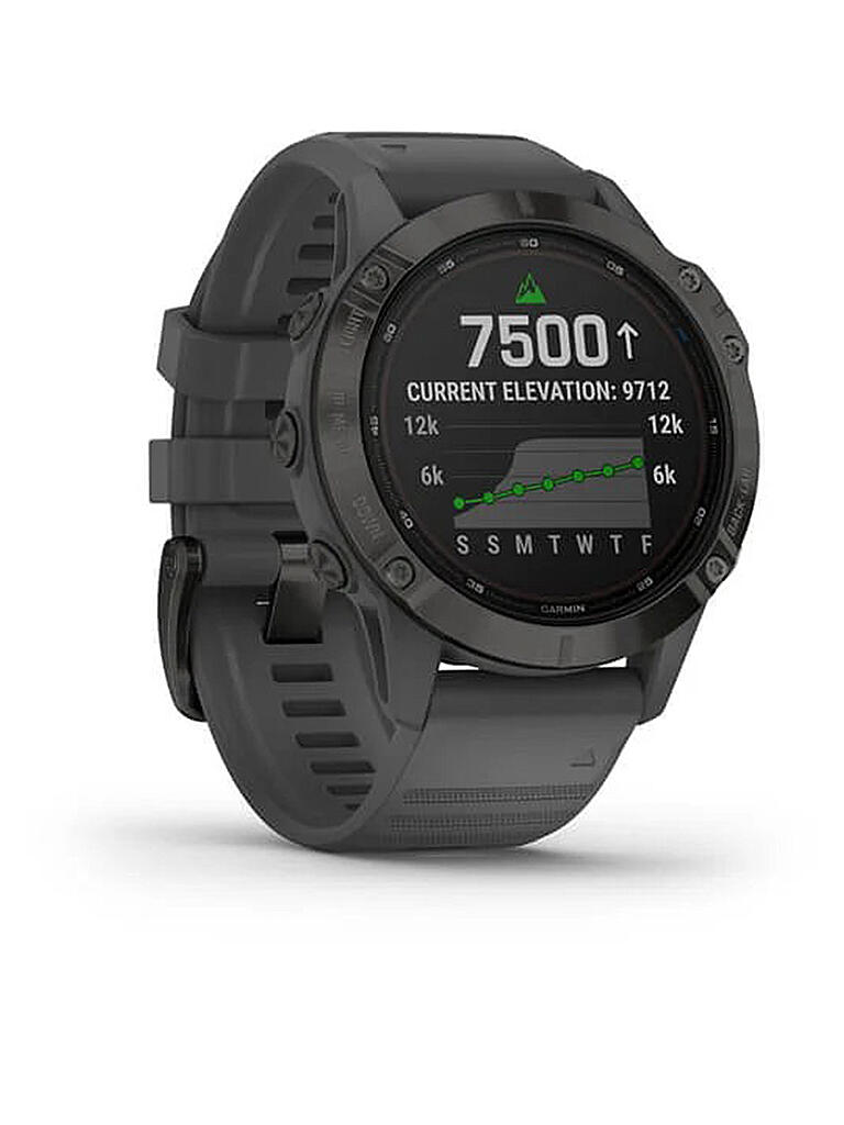 GARMIN | GPS-Sportuhr Fenix 6 – Pro Solar Edition | schwarz