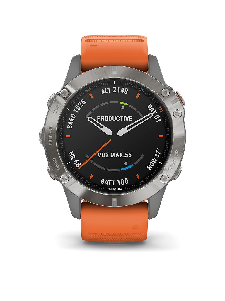 GARMIN | GPS-Sportuhr Fenix 6 Pro Sapphire Titan | 