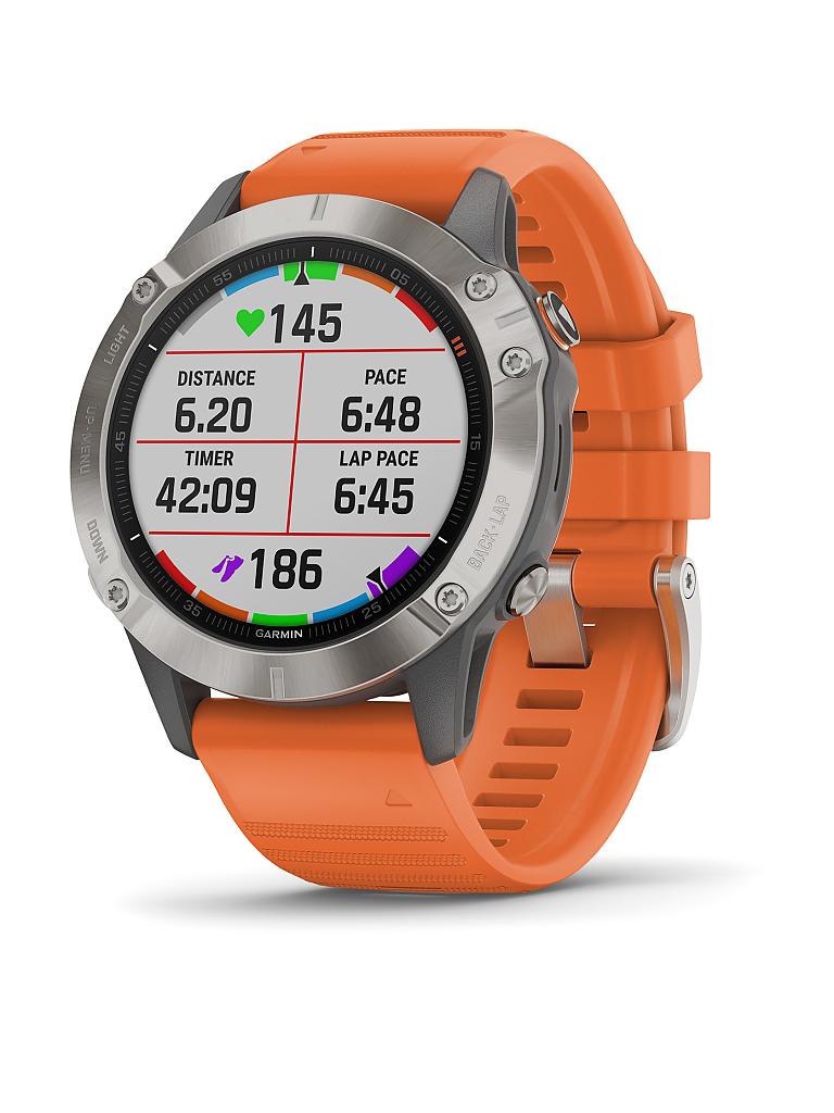 GARMIN | GPS-Sportuhr Fenix 6 Pro Sapphire Titan | 