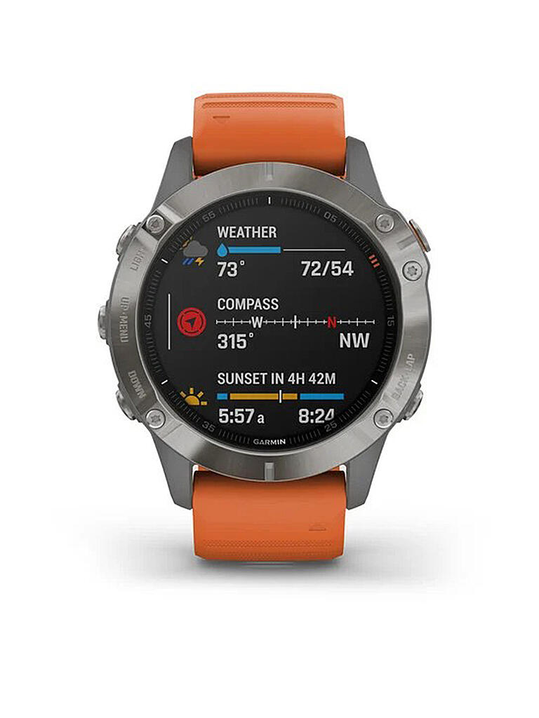 Unterschied Garmin Fenix 6 Und Fenix 6 Pro GARMIN GPS-Sportuhr Fenix 6 Pro Sapphire Titan grau