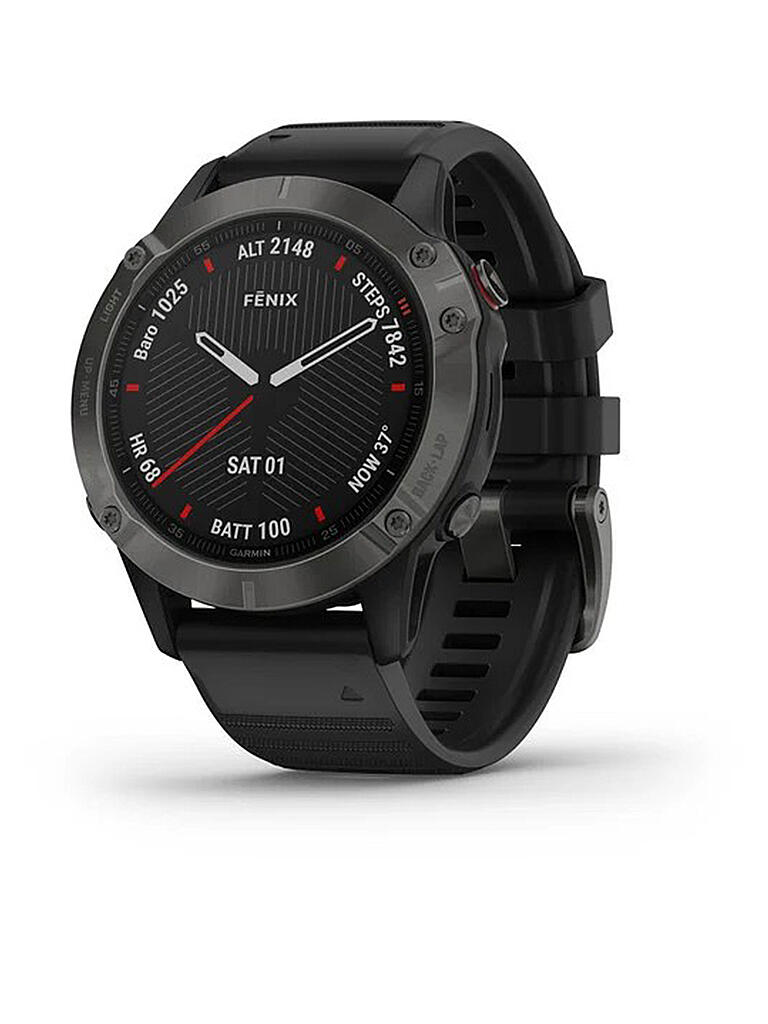 GARMIN | GPS-Sportuhr Fenix 6 Pro Sapphire | schwarz