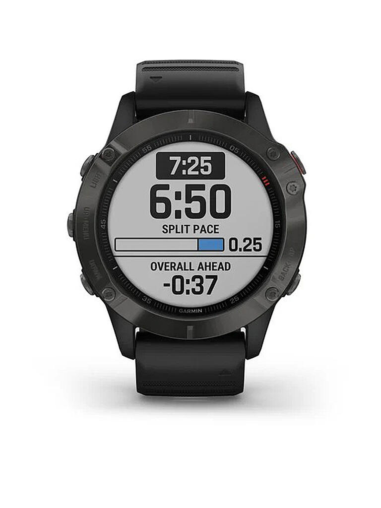 GARMIN | GPS-Sportuhr Fenix 6 Pro Sapphire | schwarz