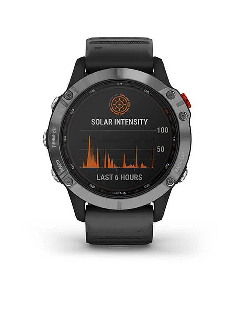 GARMIN | GPS-Sportuhr Fenix 6 Solar | schwarz