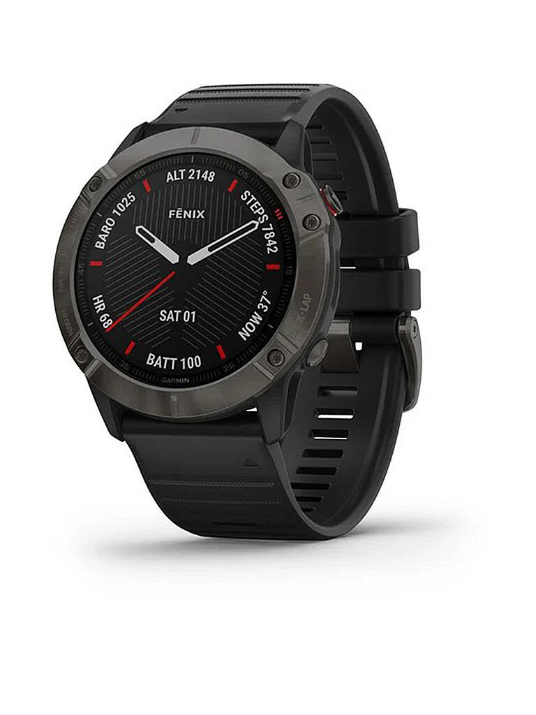 GARMIN | GPS-Sportuhr Fenix 6X Sapphire | schwarz