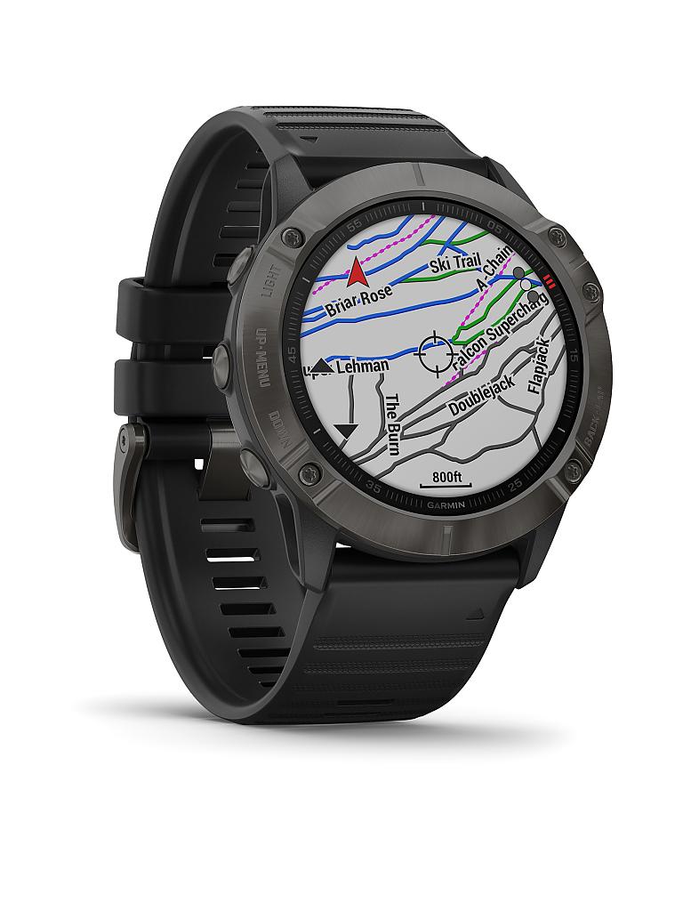 GARMIN | GPS-Sportuhr Fenix 6X Sapphire | schwarz