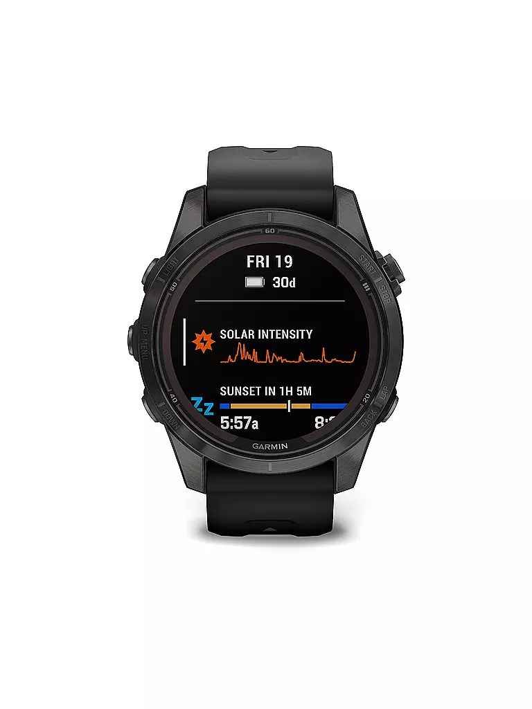 GARMIN | GPS-Sportuhr fenix 7S Pro Sapphire Solar | schwarz