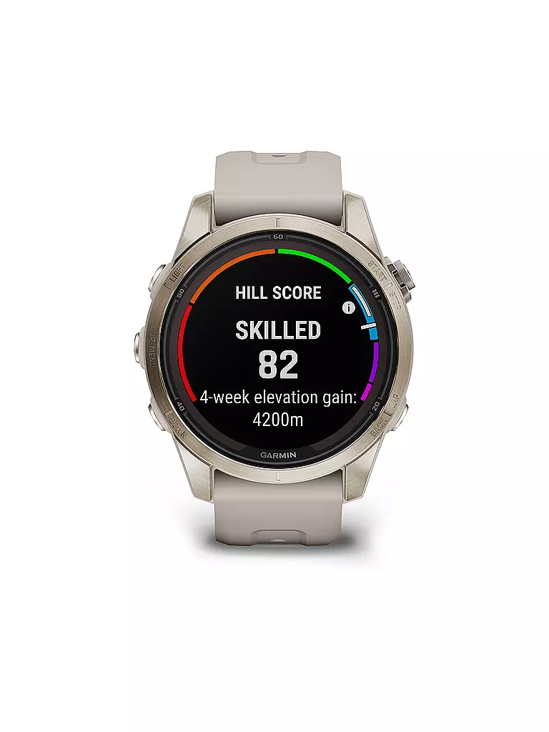 GARMIN | GPS-Sportuhr fenix 7S Pro Sapphire Solar | beige