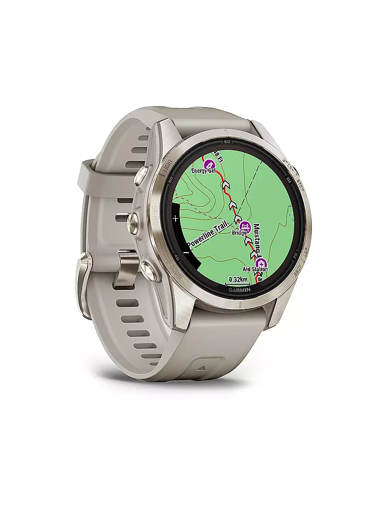 GARMIN | GPS-Sportuhr fenix 7S Pro Sapphire Solar | beige