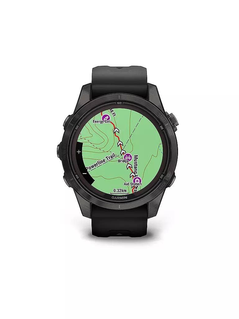 GARMIN | GPS-Sportuhr fenix 7S Pro Sapphire Solar | schwarz