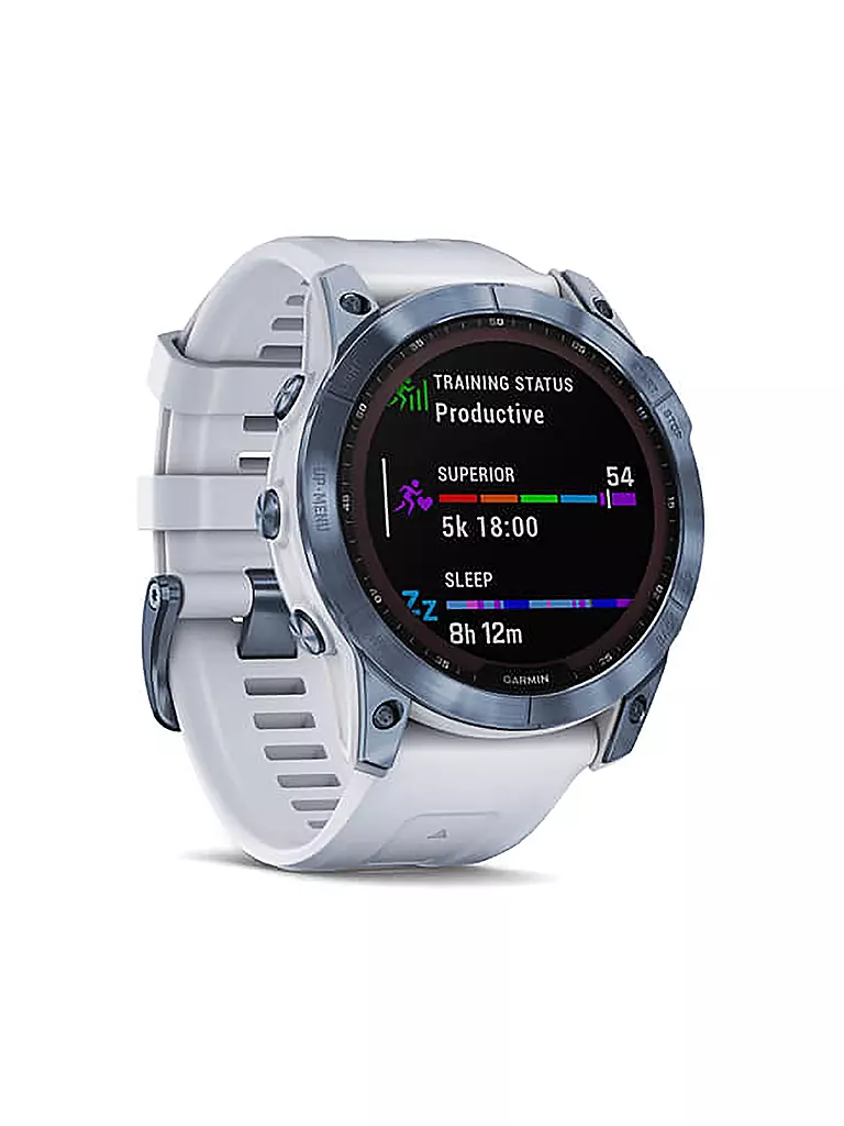 GARMIN | GPS-Sportuhr Fenix 7X Sapphire Solar | weiss