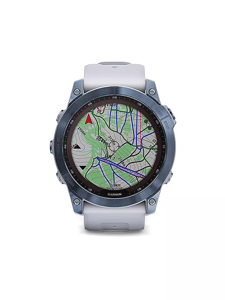 GARMIN | GPS-Sportuhr Fenix 7X Sapphire Solar | weiss