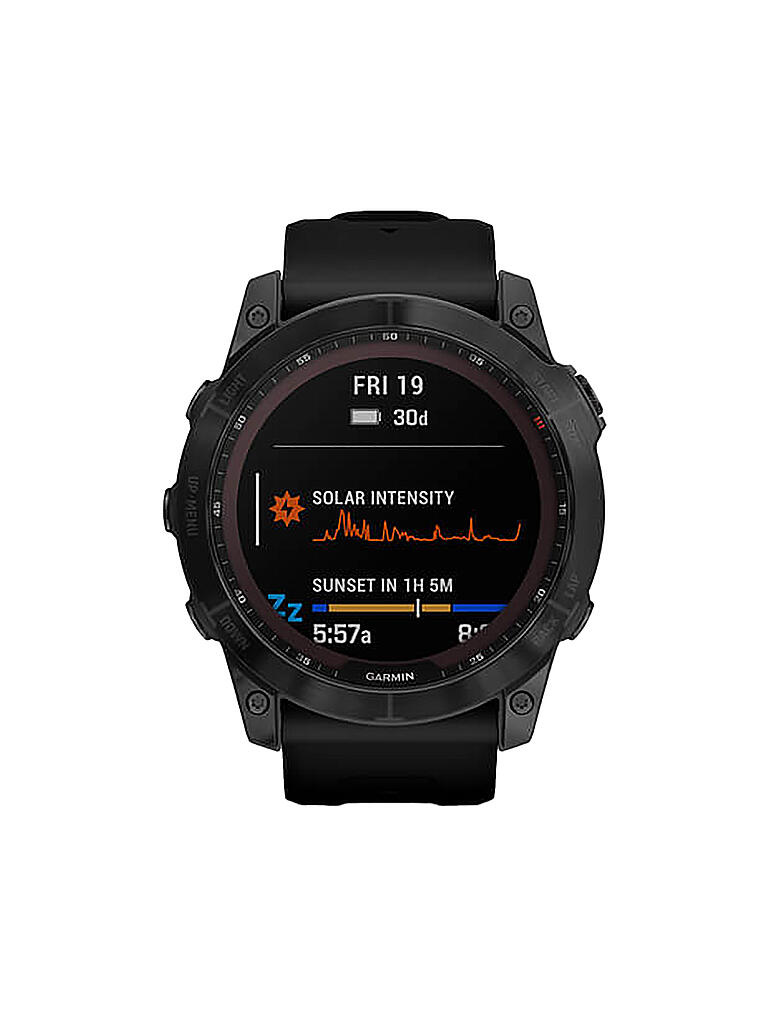 GARMIN | GPS-Sportuhr Fenix 7X Sapphire Solar | schwarz