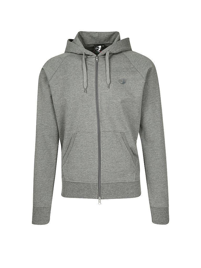 GETFIT Herren Kapuzenweste grau | S