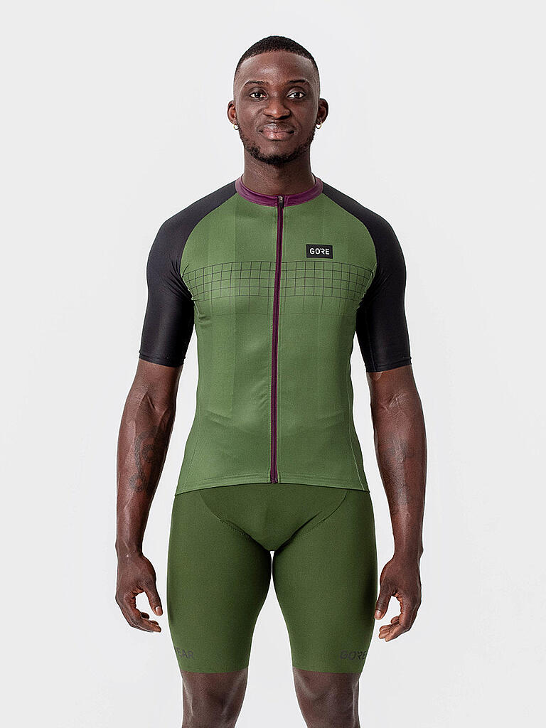 GORE | Herren Radtrikot Grid Fade 2.0 | dunkelgrün