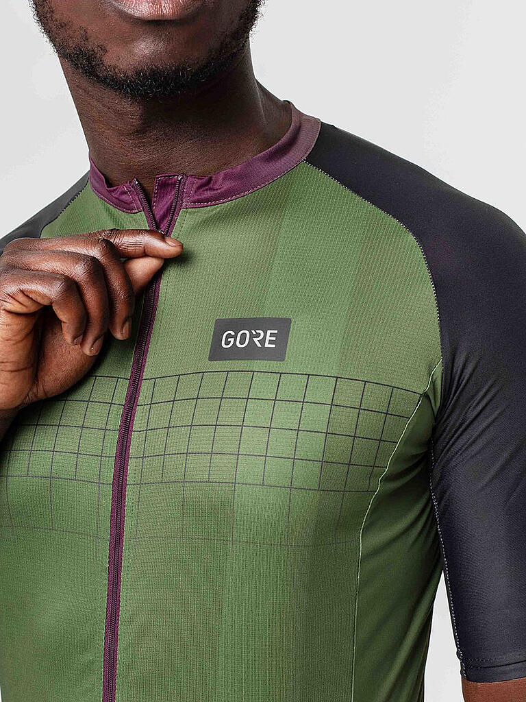 GORE | Herren Radtrikot Grid Fade 2.0 | dunkelgrün
