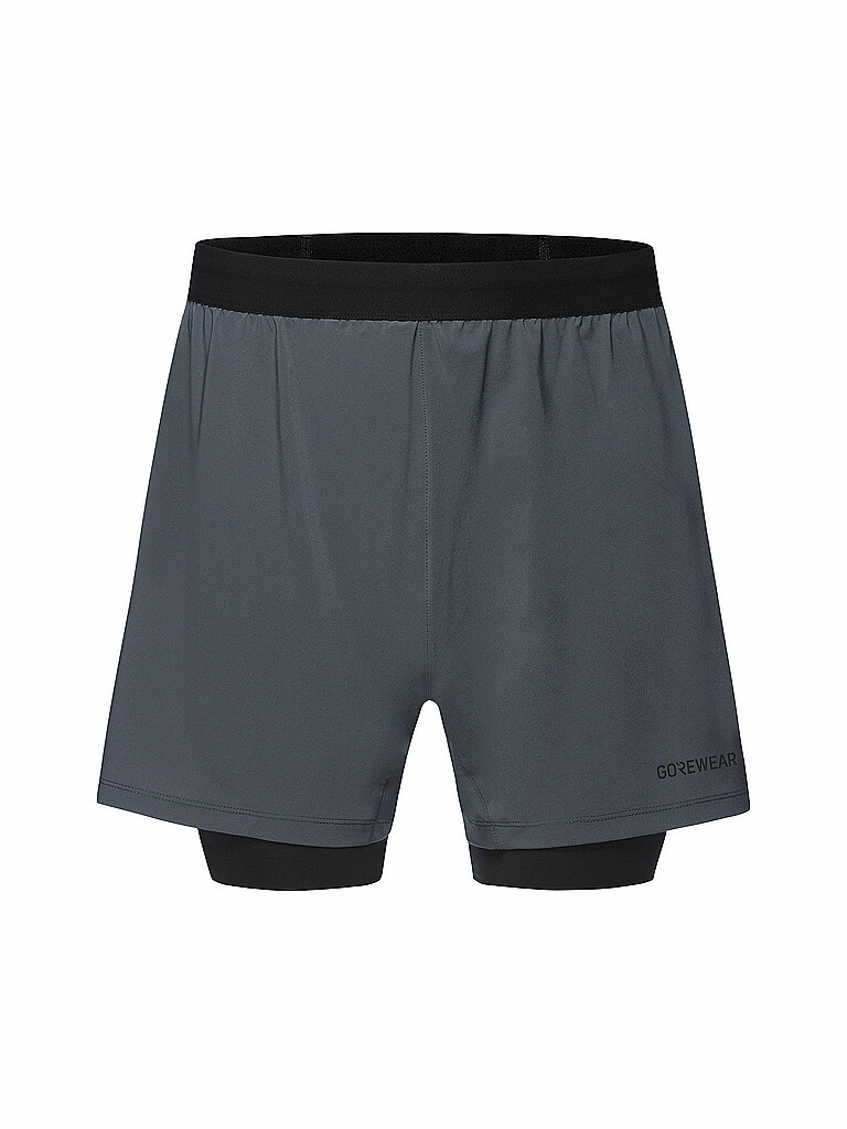 GOREWEAR Herren Laufshorts Concurve 5 2in1 grau | S — Bild 2