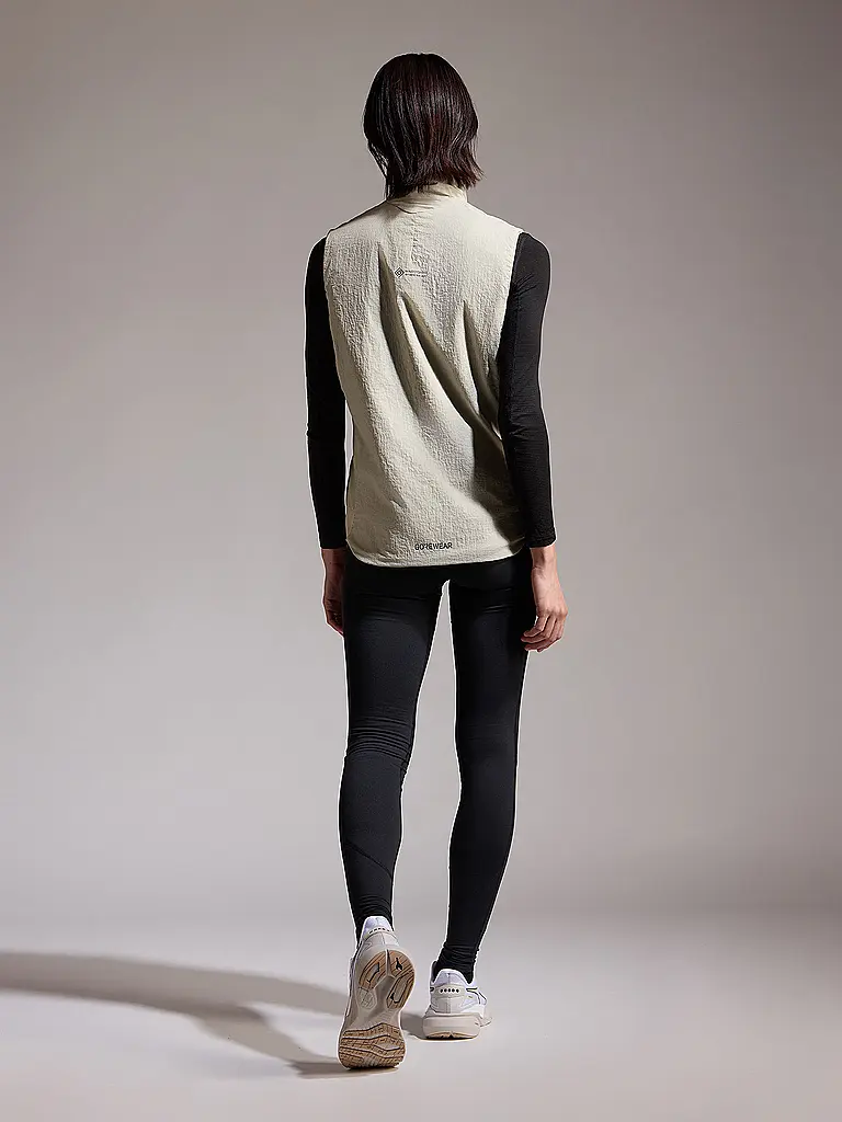 GOREWEAR | Damen Laufweste CONCURVE WINDSTOPPER® | beige