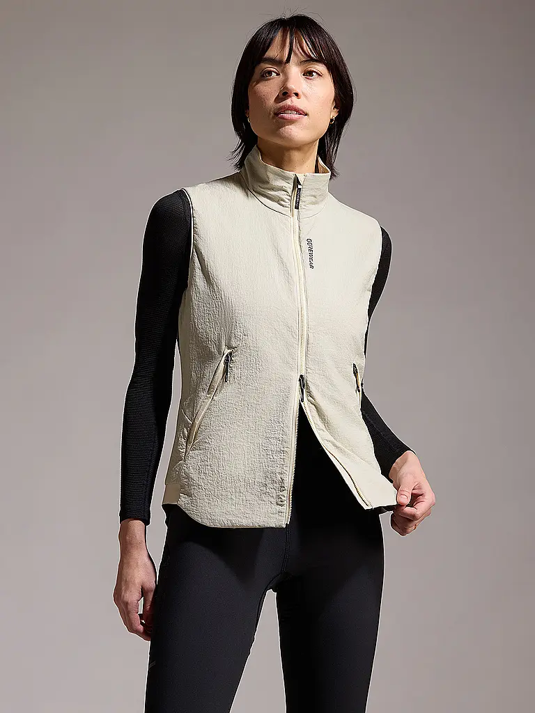 GOREWEAR | Damen Laufweste CONCURVE WINDSTOPPER® | beige