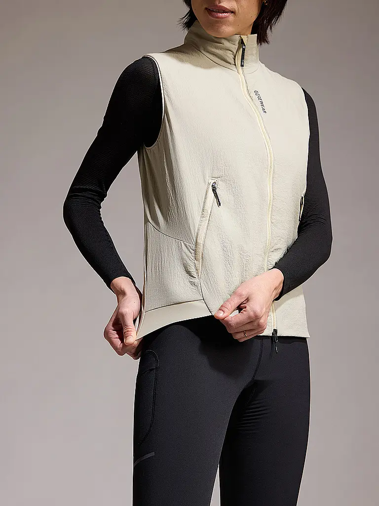 GOREWEAR | Damen Laufweste CONCURVE WINDSTOPPER® | beige