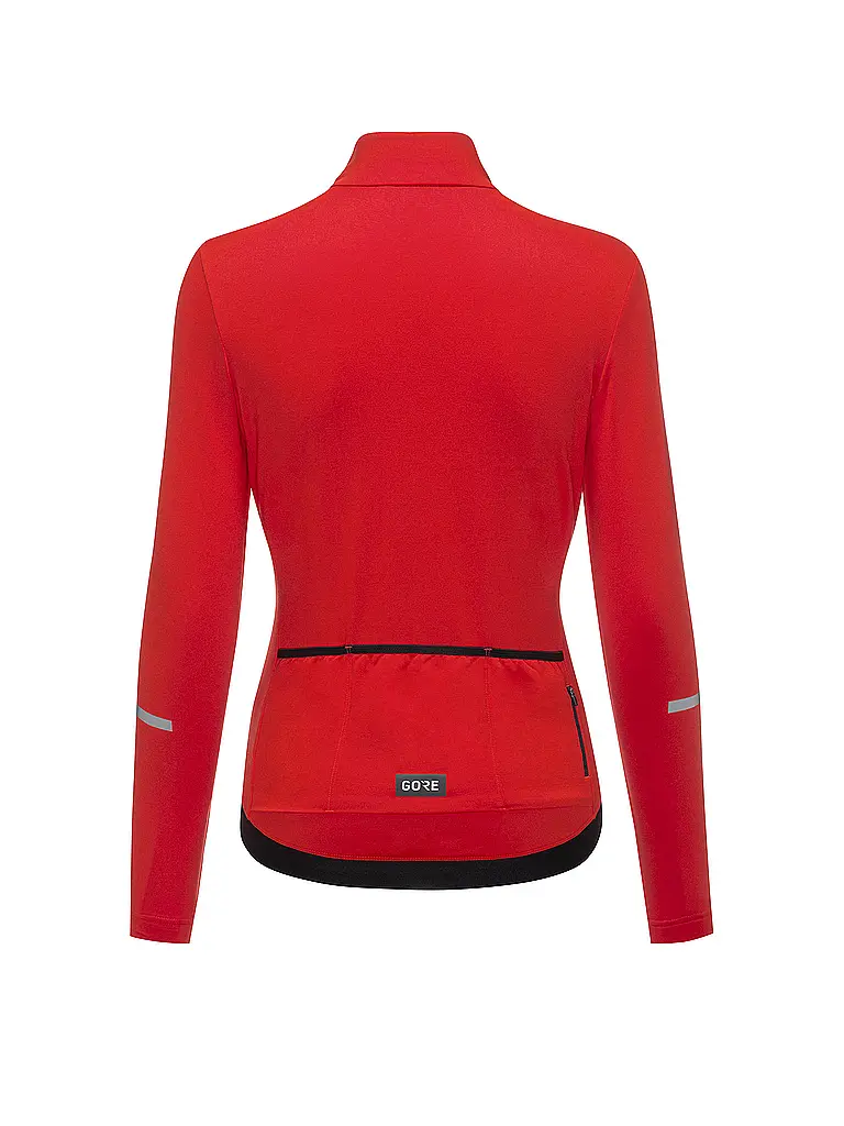 GOREWEAR | Damen Rad Trägerhose Progress Thermo | rot