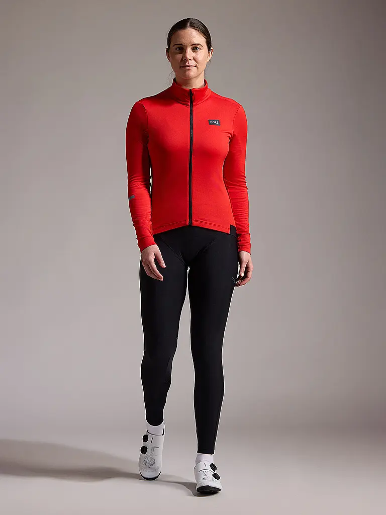 GOREWEAR | Damen Radtrikot Progress Thermo | Rot