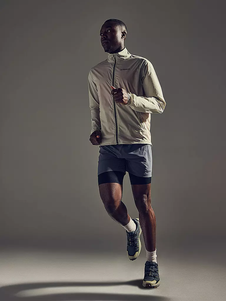 GOREWEAR | Herren Laufjacke Concurve Windbreaker | beige
