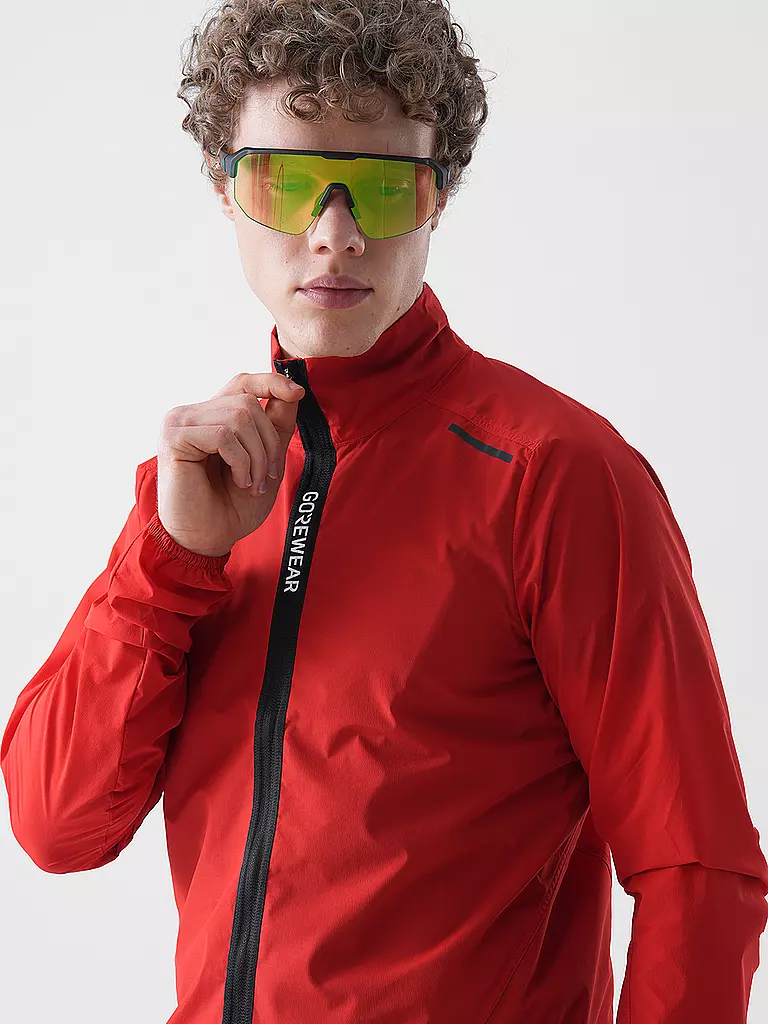 GOREWEAR | Herren Radjacke Spinshift Windbreaker | rot