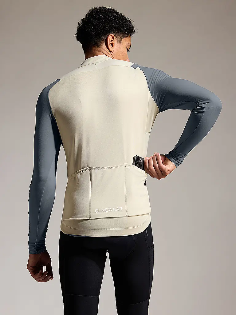 GOREWEAR | Herren Radtrikot Spinshirt Thermo | beige