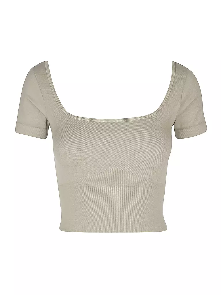 GUESS ACTIVEWEAR | Damen Fitnessshirt Alma Seamless Top | beige