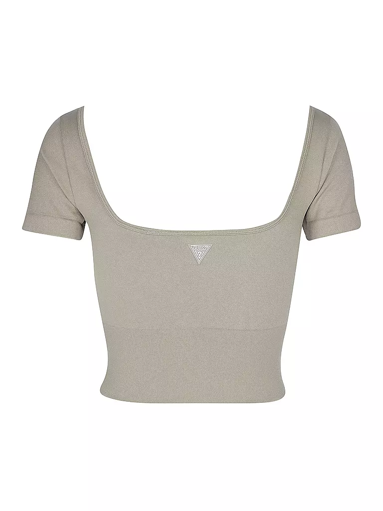 GUESS ACTIVEWEAR | Damen Fitnessshirt Alma Seamless Top | beige