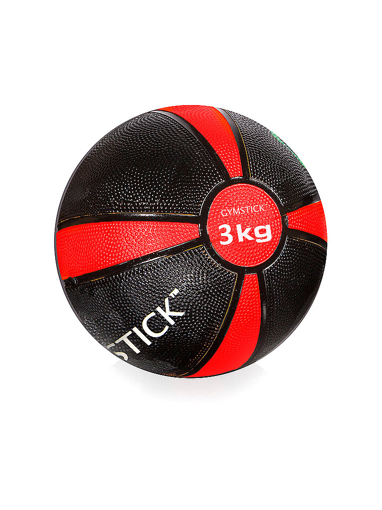 GYMSTICK Medizinball 3 kg schwarz — Bild 2