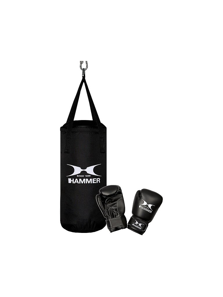 HAMMER Boxsack Set Junior schwarz