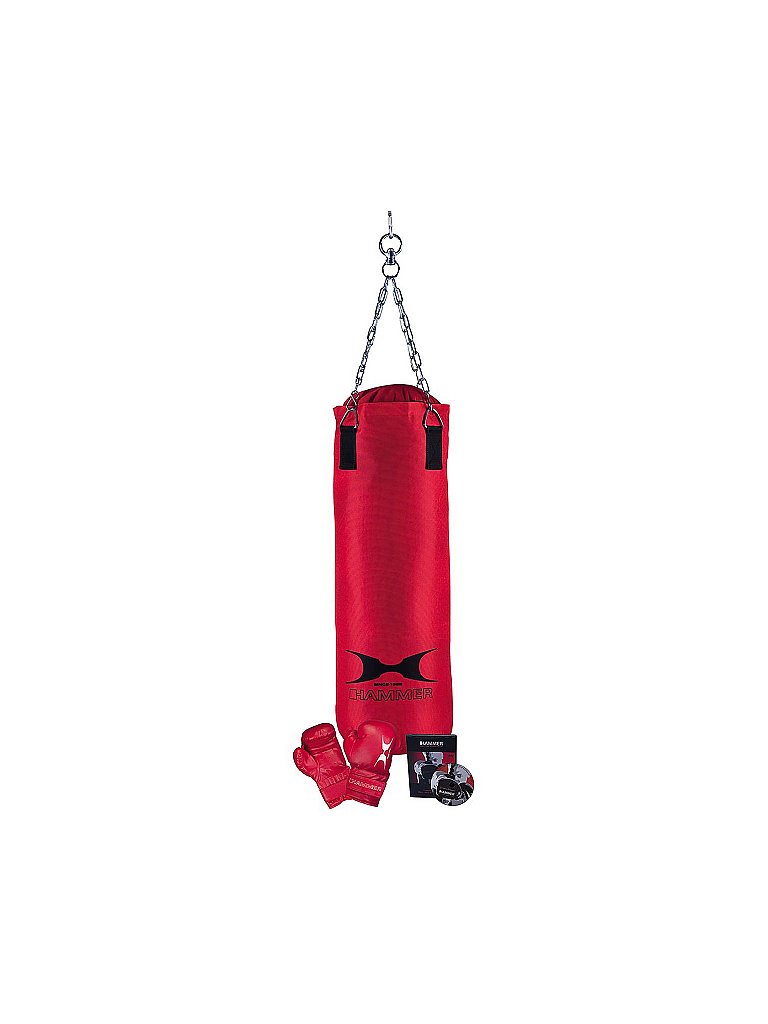 HAMMER Boxsack Set Fit rot