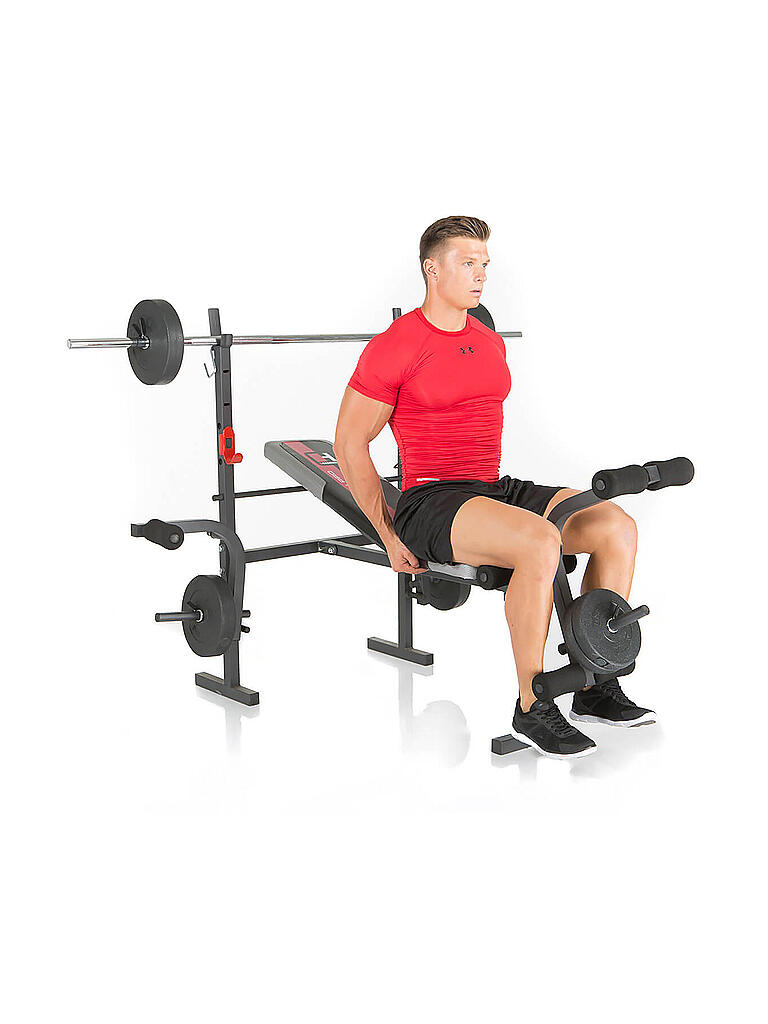 HAMMER | Hantelbank Bermuda inkl. 25 kg Gewichte | schwarz