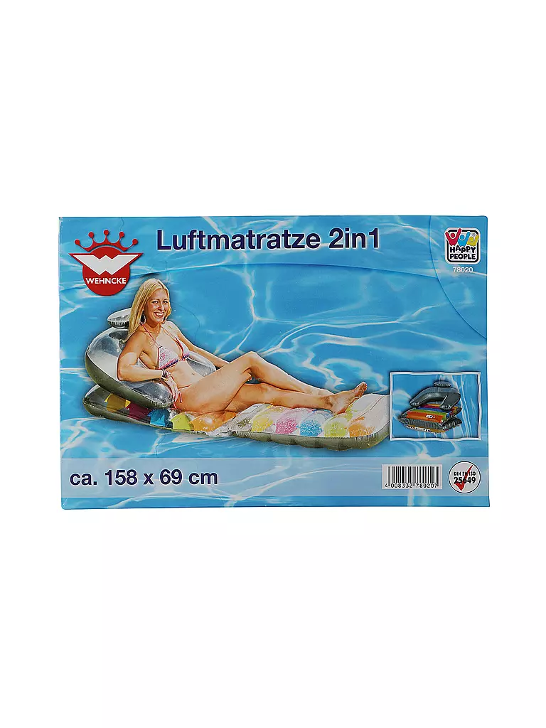 HAPPY PEOPLE | Luftmatratze 2in1 | keine Farbe