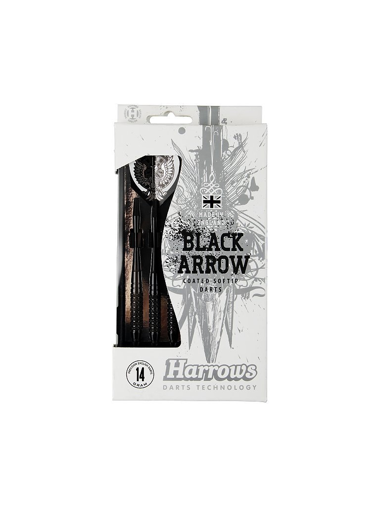 HARROWS Dartpfeil Softip Black Arrow schwarz | 14G
